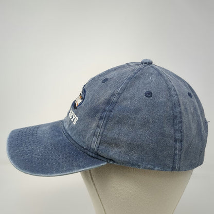 Blue Baseball Cap One Size Florida Keys Fishing Boat Embroidered Adjustable Hat