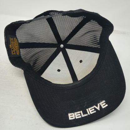 Yupoong Trucker Hat Black One Size Sasquatch Tool Corp Believe Snapback Mesh