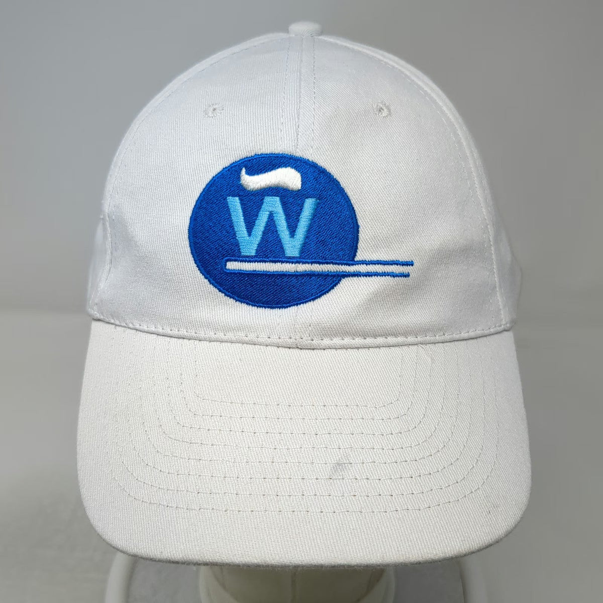 Hit Wear White Baseball Cap One Size Strapback Toothbrush Dental Logo Hat
