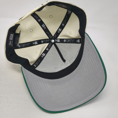 New Era 5 Panel White Green One Size Los Angeles Dodgers Snapback MLB Hat