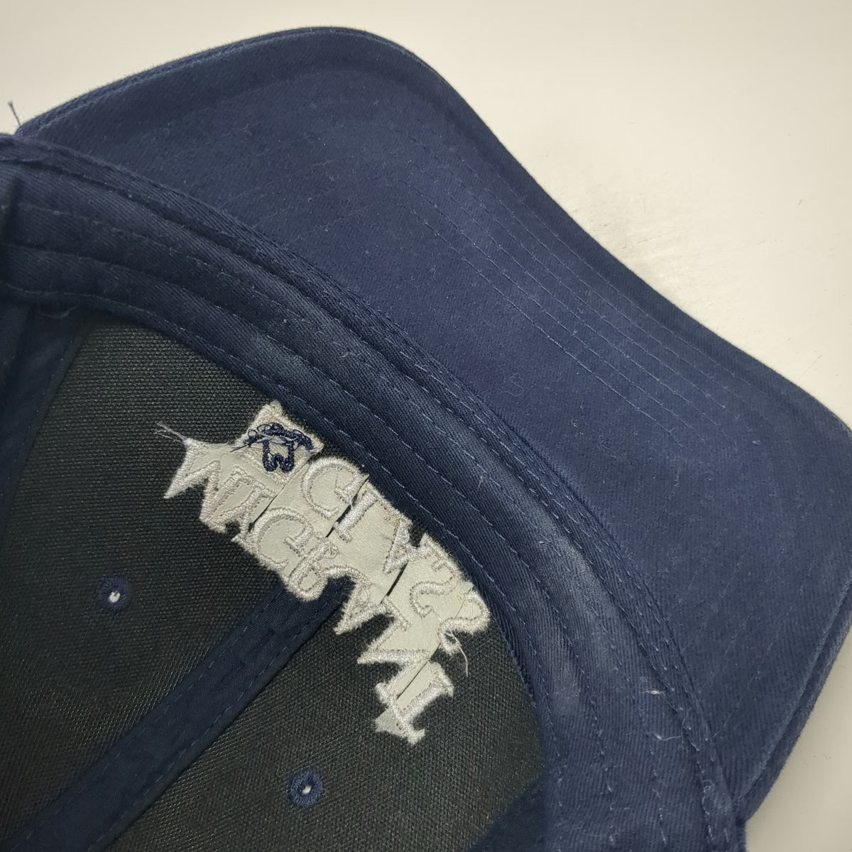 OTTO Mygrant Glass Logo Blue Baseball Cap One Size Strapback Solid Cotton Hat