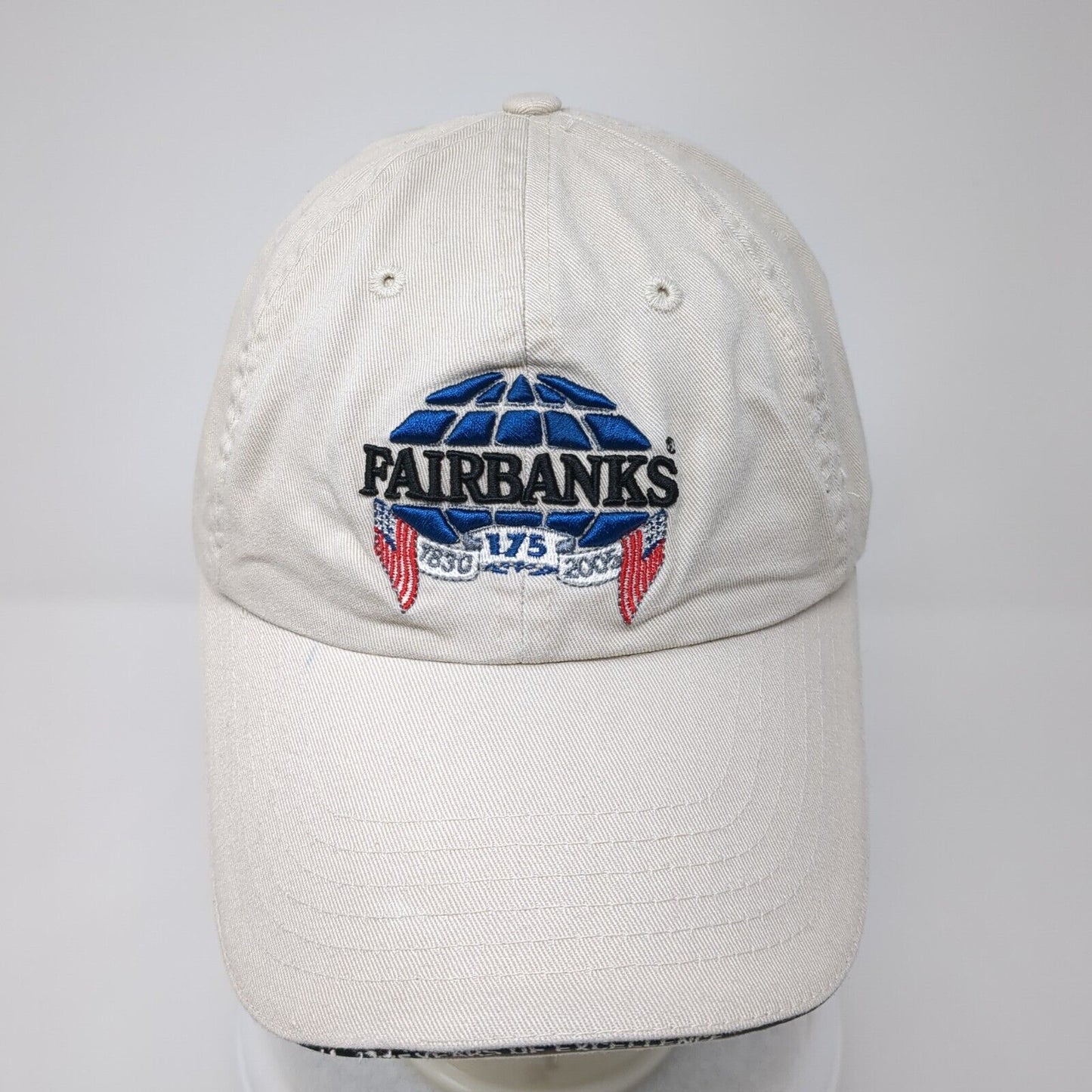 Fairbanks Slideback Hat Tan One Size Adjustable Embroidered 6 Panel