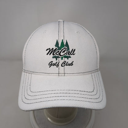 McCall Golf Club Strapback Hat White OSFA Adjustable Embroidered 6 Panel Pukka