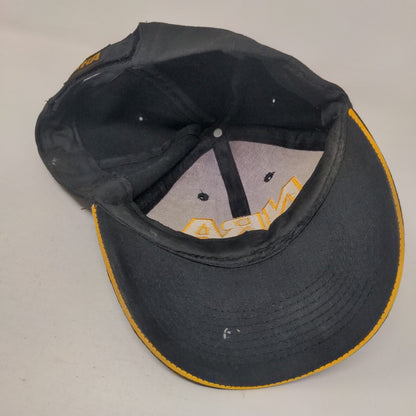 NRA Strapback Hat Black One Size Adjustable Patriotic Embroidered