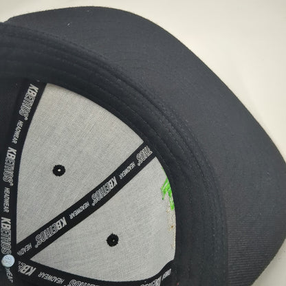 KB Ethos Baseball Cap Black 7 1/8 JB Auto Glass Fitted Embroidered Logo Hat