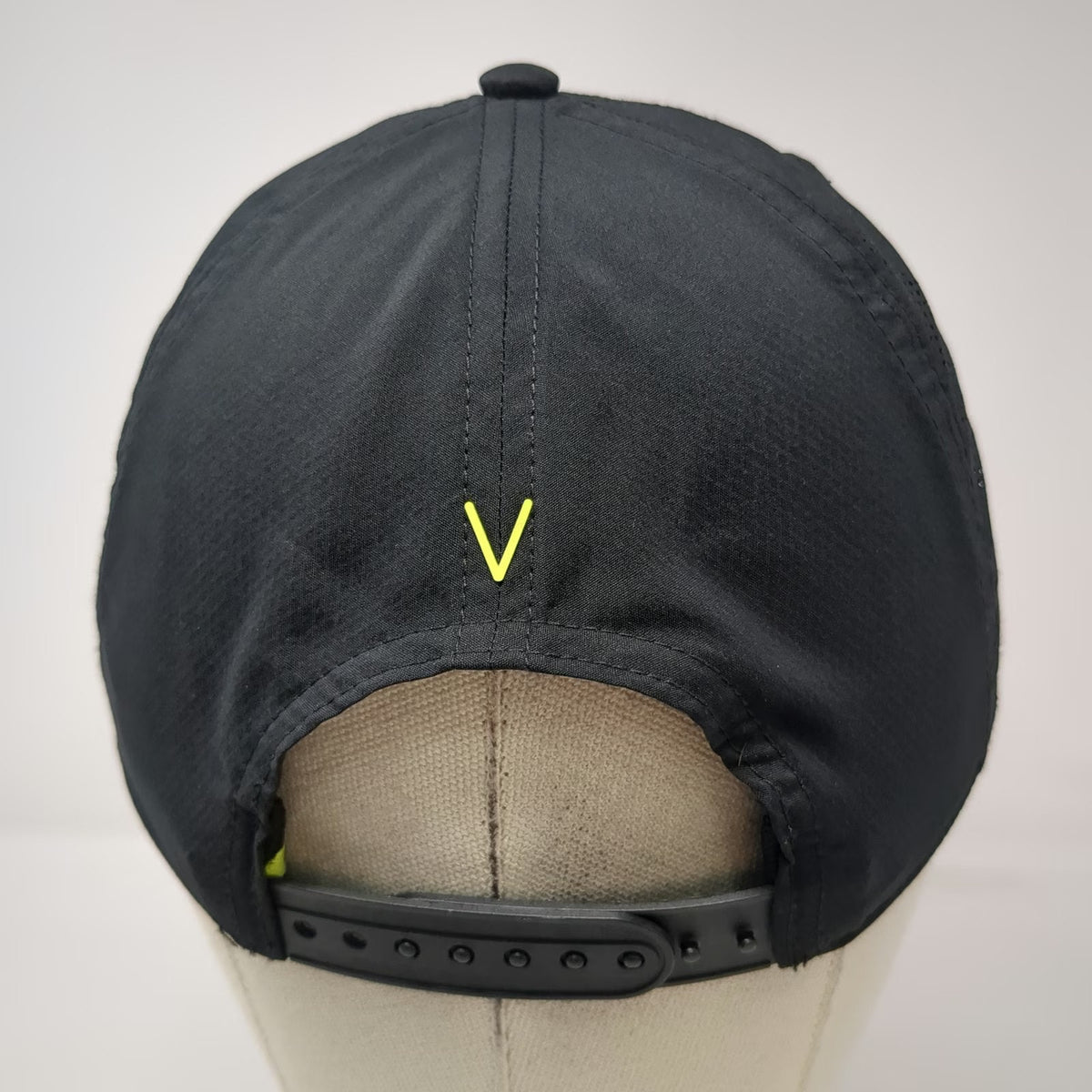 Vice Golf Snapback Hat Black One Size Perforated Mesh Topographic Visor Active