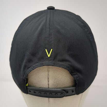 Vice Golf Snapback Hat Black One Size Perforated Mesh Topographic Visor Active
