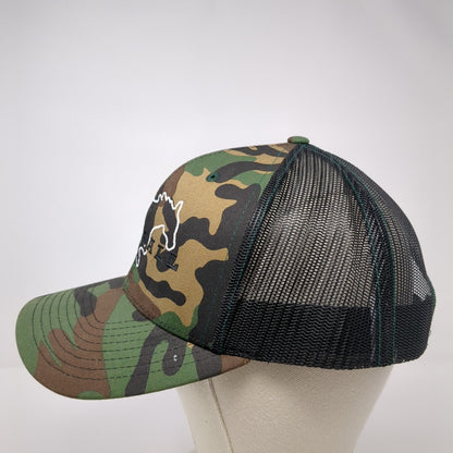 Mustangs Football Snapback Trucker Hat Camouflage One Size Mesh Back