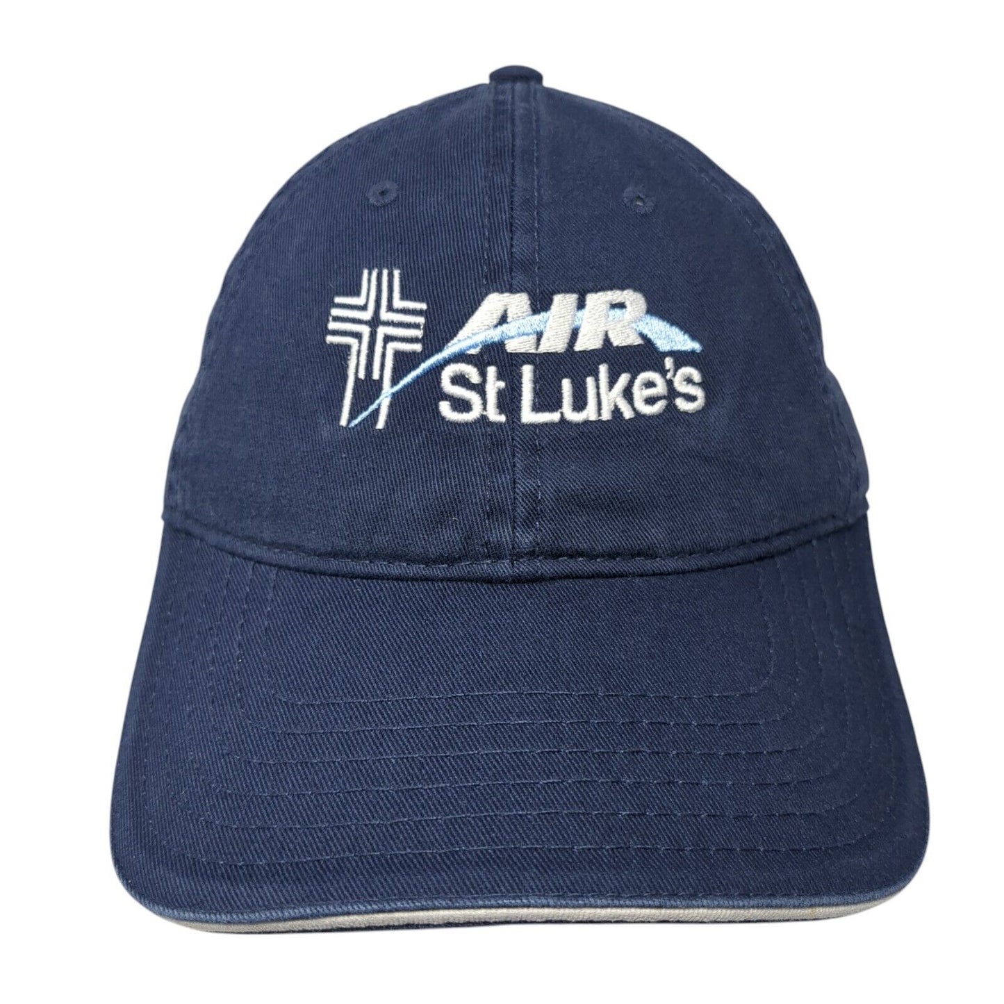 Air St. Luke's Strapback Hat Blue One Size Adjustable Embroidered Otto