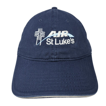 Air St. Luke's Strapback Hat Blue One Size Adjustable Embroidered Otto