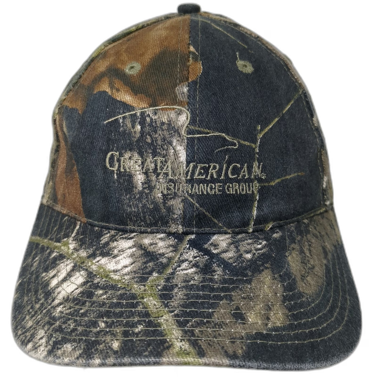 Daystone Baseball Cap Green Camo One Size Great American Insurance Group Hat