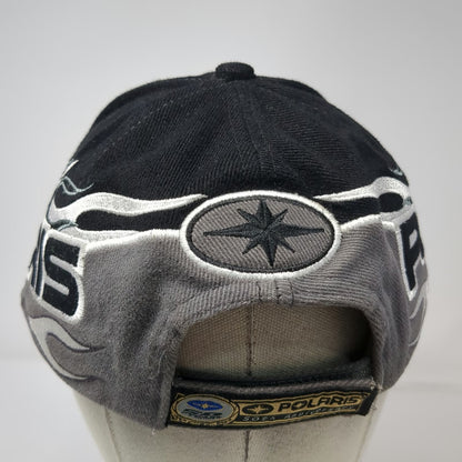 Polaris Fire on Ice 50th Anniversary Black Baseball Cap One Size Strapback
