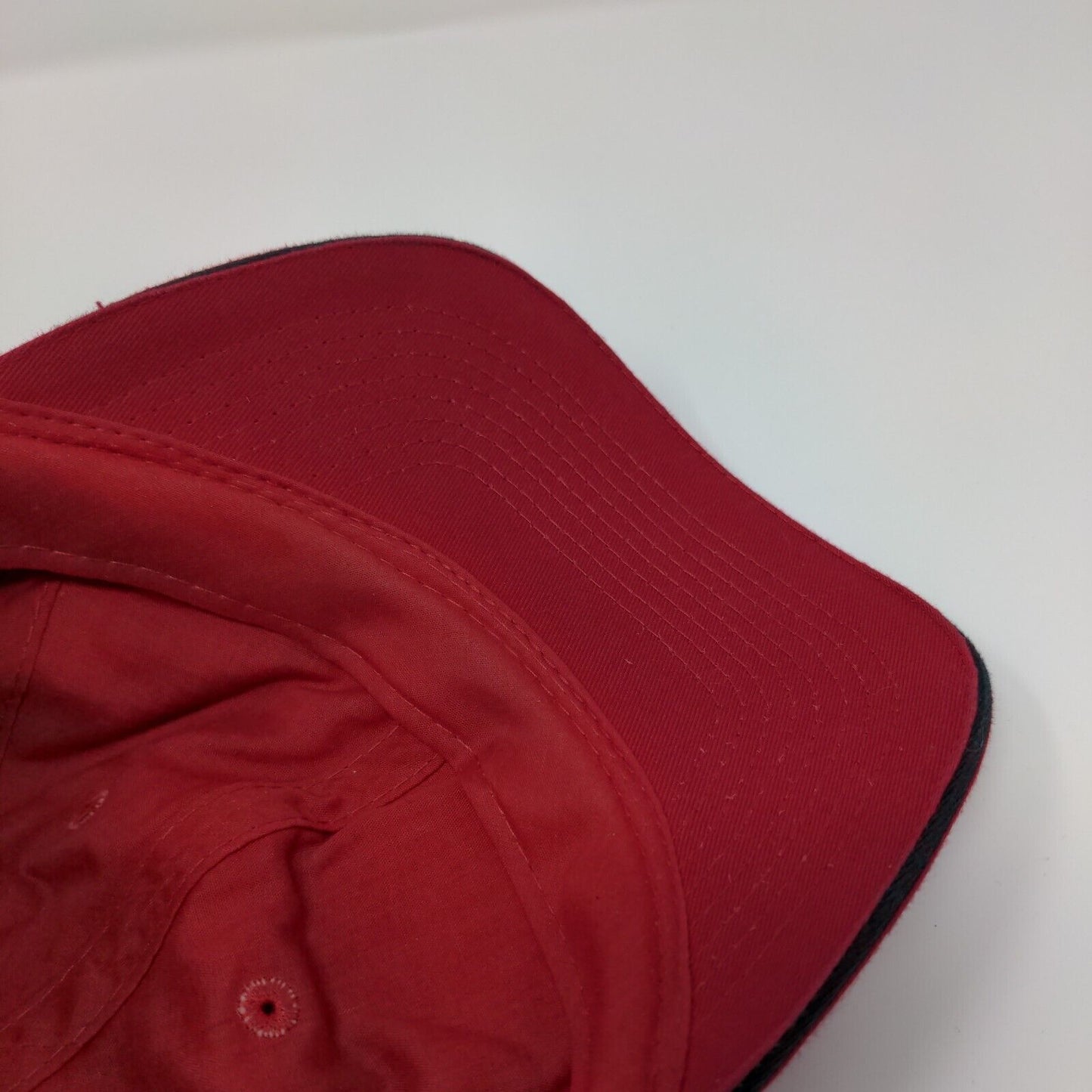 Port & Company Strapback Hat Red OSFA Adjustable Patch Solid 6 Panel