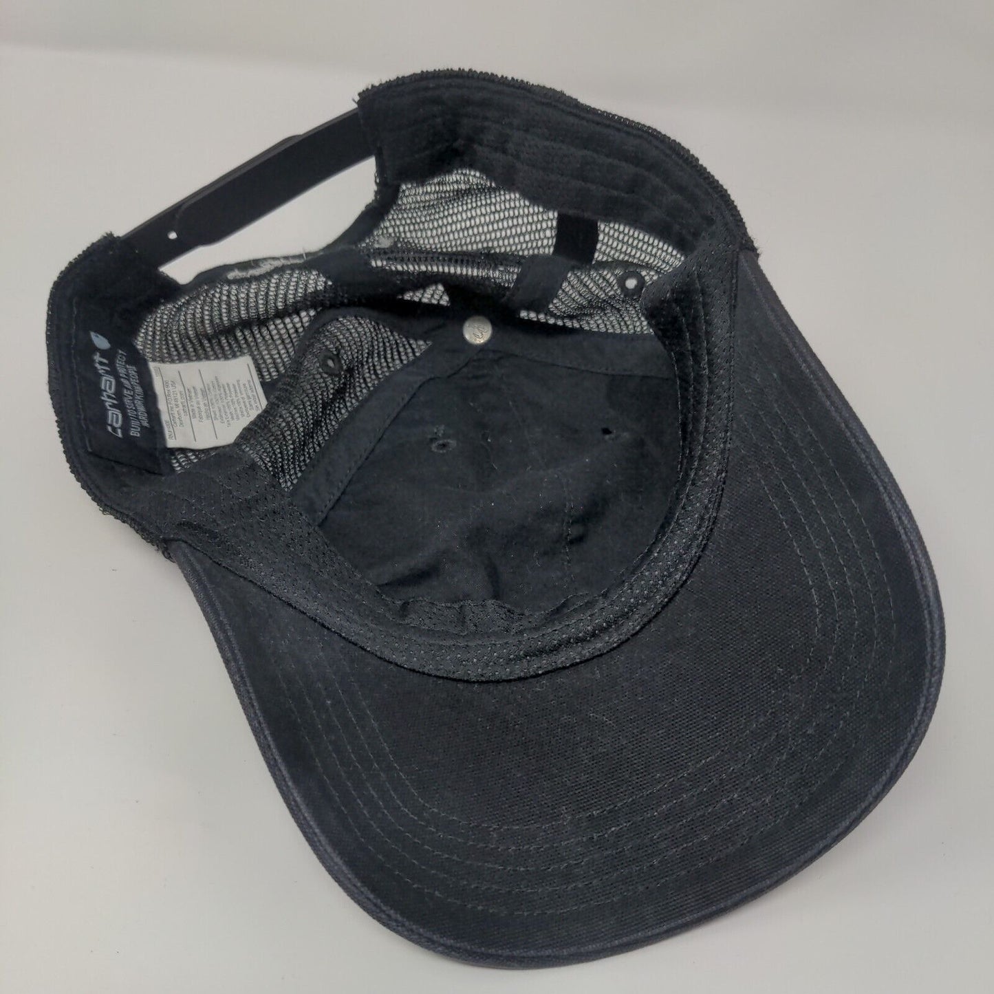 Carhartt Patch Snapback Mesh Back Trucker Hat Black OSFA Adjustable