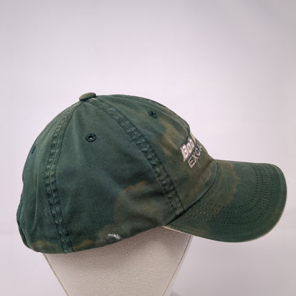 Bob Durham Excavating Strapback Hat Green One Size Solid Adjustable