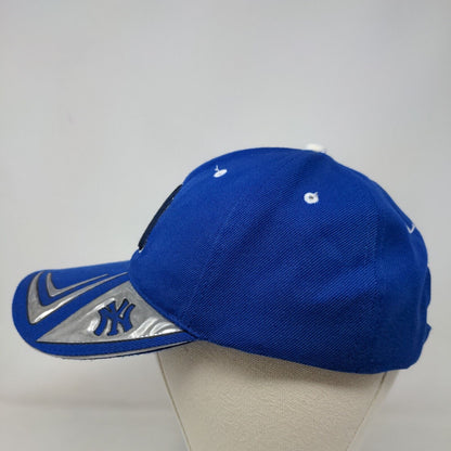 New York Yankees Men's Strapback Hat Blue OSFA Embroidered Logo Bill Hit