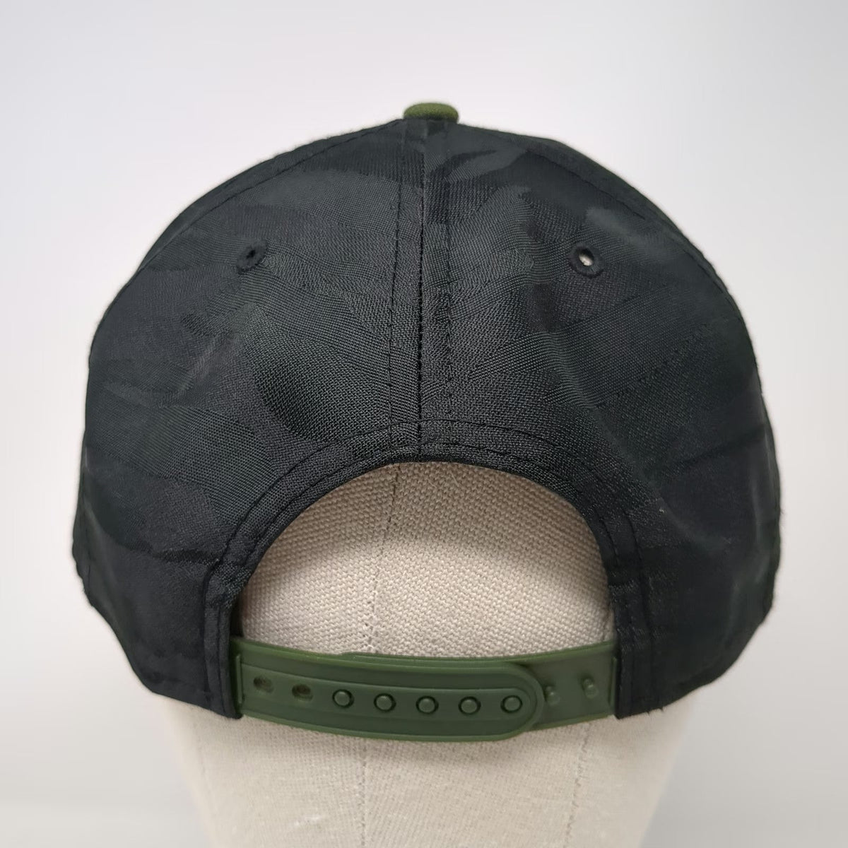 New Era Snapback Black Green One Size Camo Flat Brim Deep Clothing Brand Hat