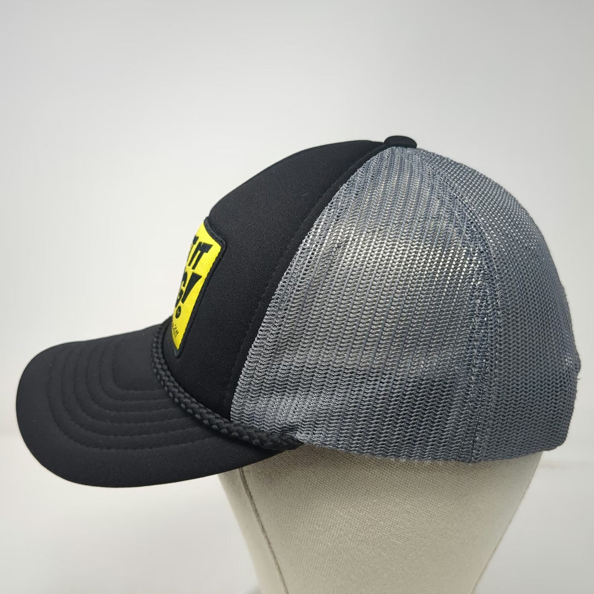 Richardson Trucker Hat Black One Size Get It Dawg Patch Mesh Back Snapback Rope