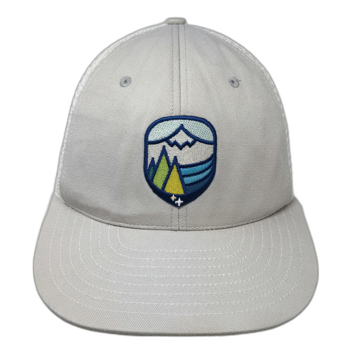 Unionwear Trucker Hat Gray One Size Mesh Snapback USA Made Union Mountain Trees