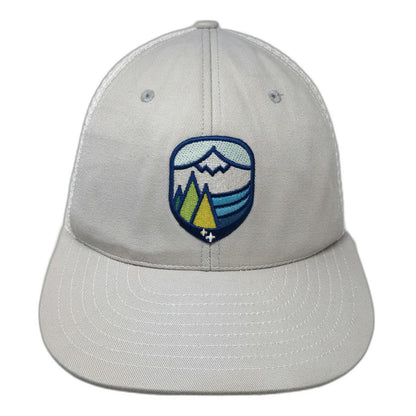 Unionwear Trucker Hat Gray One Size Mesh Snapback USA Made Union Mountain Trees