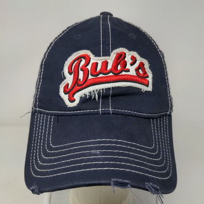Bub's Big Ugly Fitted Hat Blue 57cm Embroidered 6 Panel Cap America