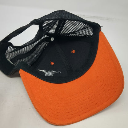 Richardson Trucker Hat Orange One Size Lineman Utility Pole Mesh Snapback