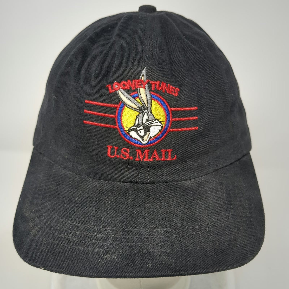 Looney Tunes Snapback Black One Size Hat Bugs Bunny US Mail USPS 1997 USA Made
