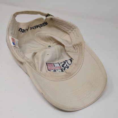 USGA Men's Slideback Hat Tan Embroidered US Open 2003 Olympia Fields Vintage