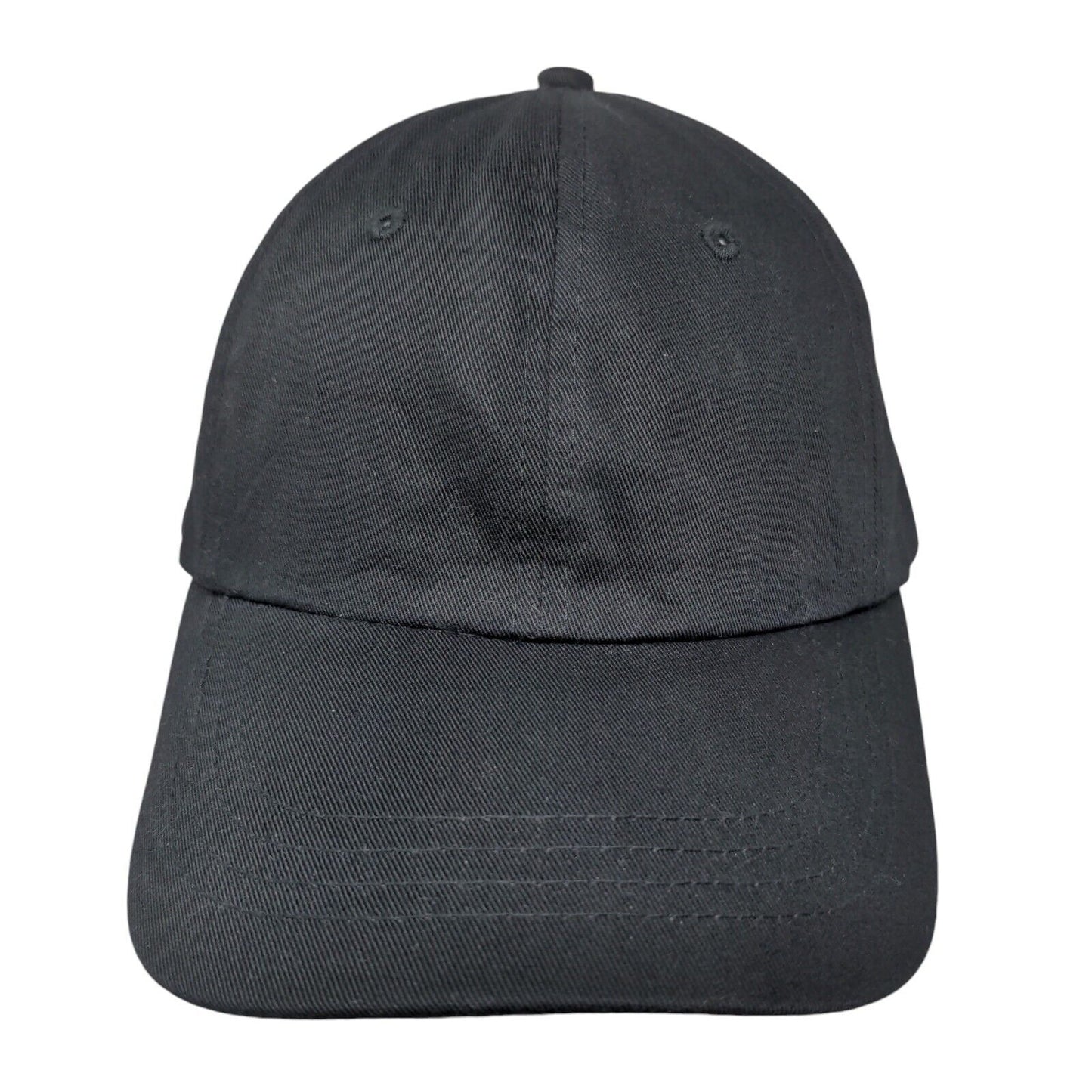 Unbranded Slideback Hat Black One Size Blank Adjustable Vent Holes