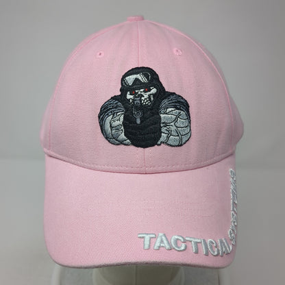 Tactical Systems Strapback Hat Pink One Size Adjustable Embroidered