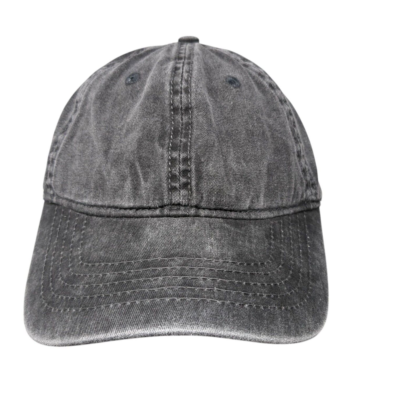 Unbranded Slideback Hat Gray One Size Adjustable Blank Solid 6 Panel