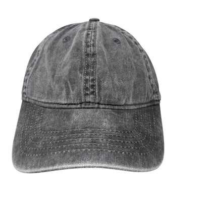 Unbranded Slideback Hat Gray One Size Adjustable Blank Solid 6 Panel