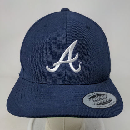 Atlanta Braves Snapback Hat Blue Adjustable Delta Faucet Logo Embroidered MLB