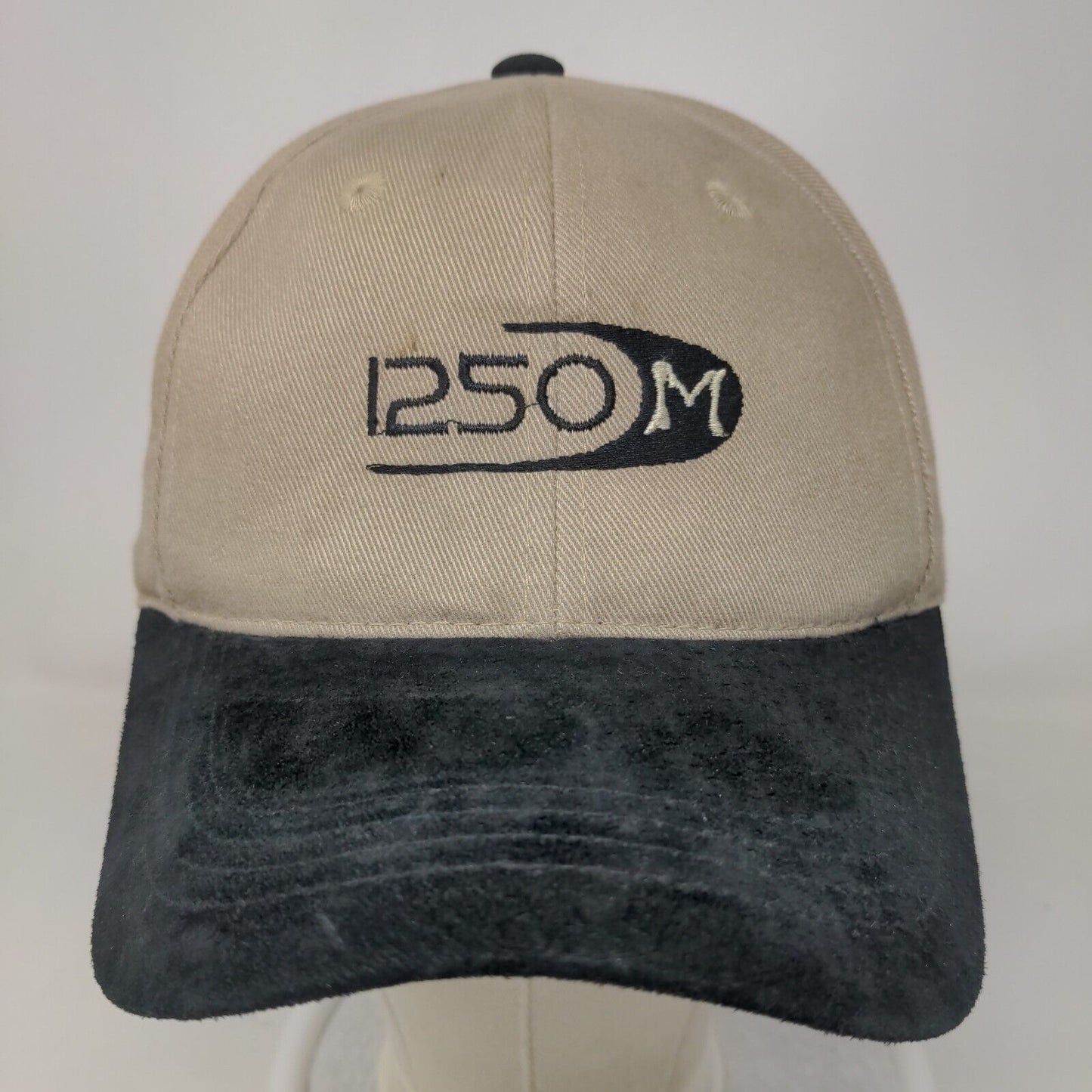 1250M Slideback Hat One Size Tan Embroidered Logo Vent Holes Port Authority