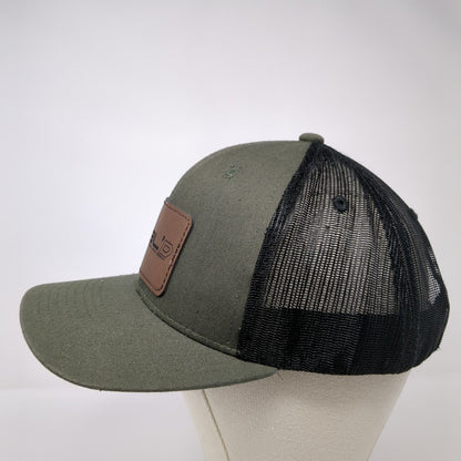 FUEL'D Apparel and Design Snapback Trucker Hat Green OSFA Mesh Back