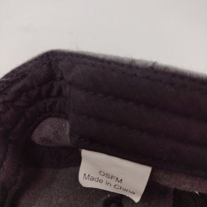 Unbranded Strapback Hat Gray OSFM Solid Adjustable Blank 6 Panel