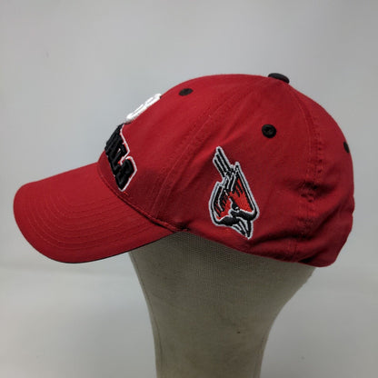 Captivating Headwear 1 Stop Men's Snapback Hat Red Ball State Cardinals Logo