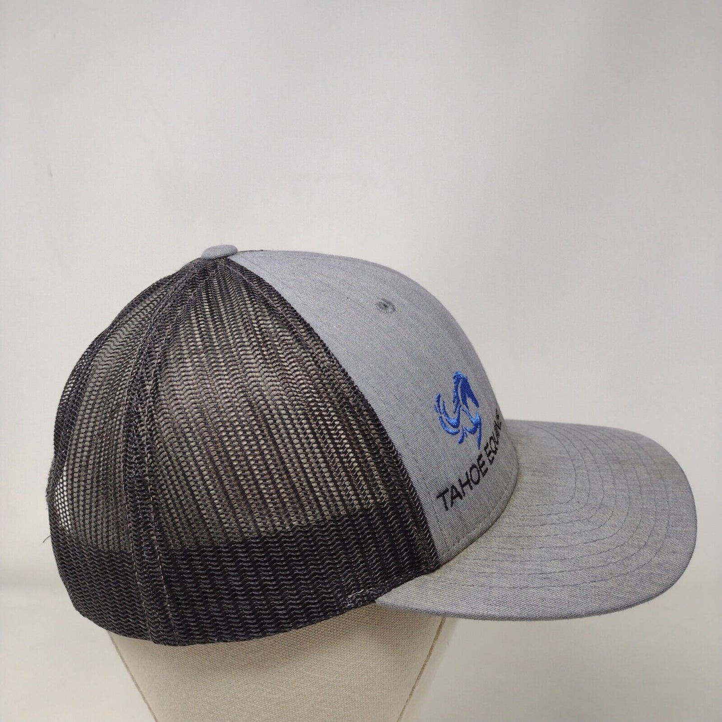 Tahoe Equine Snapback Mesh Back Trucker Hat Gray M/L Richardson