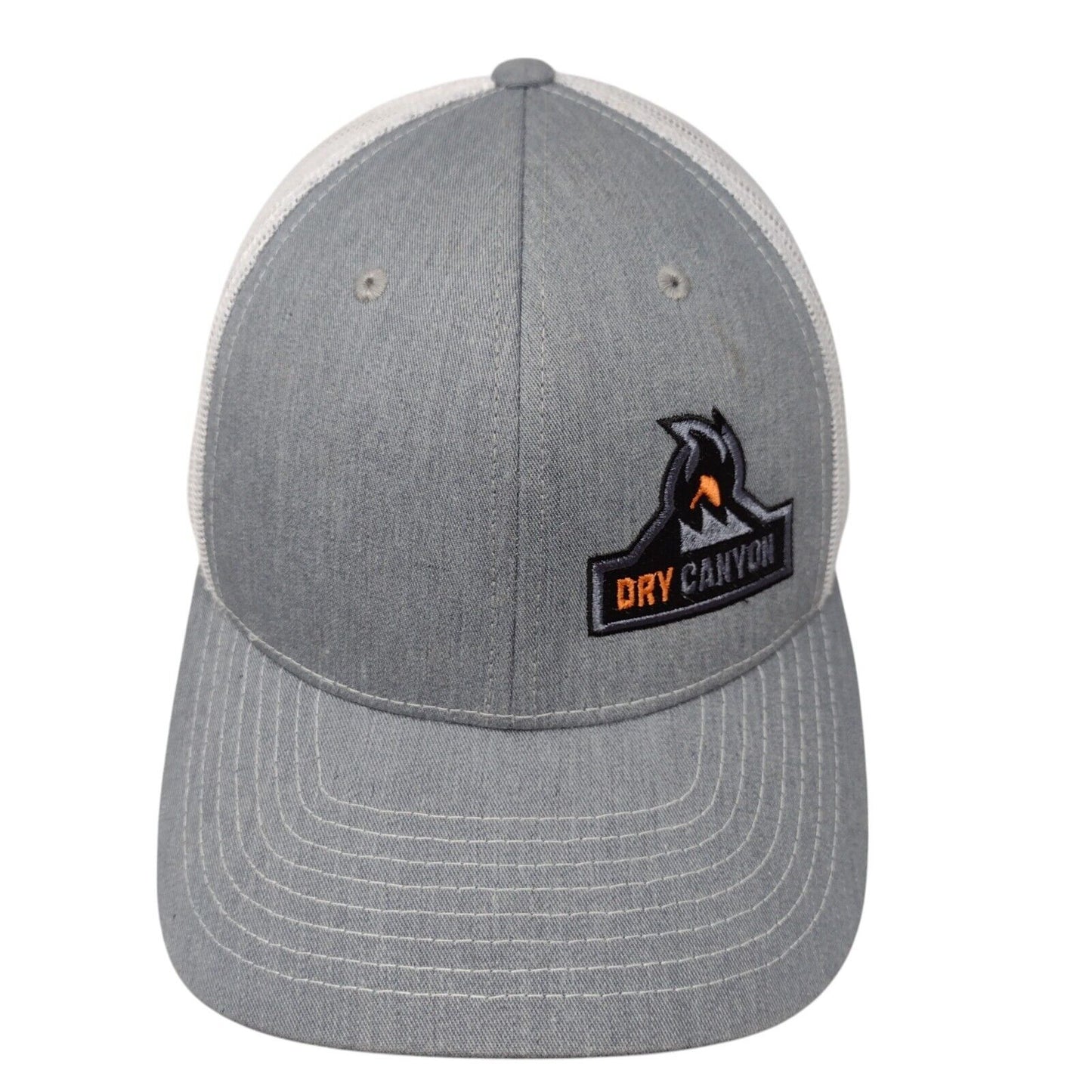 Dry Canyon Snapback Mesh Back Trucker Hat Gray OSFA Embroidered