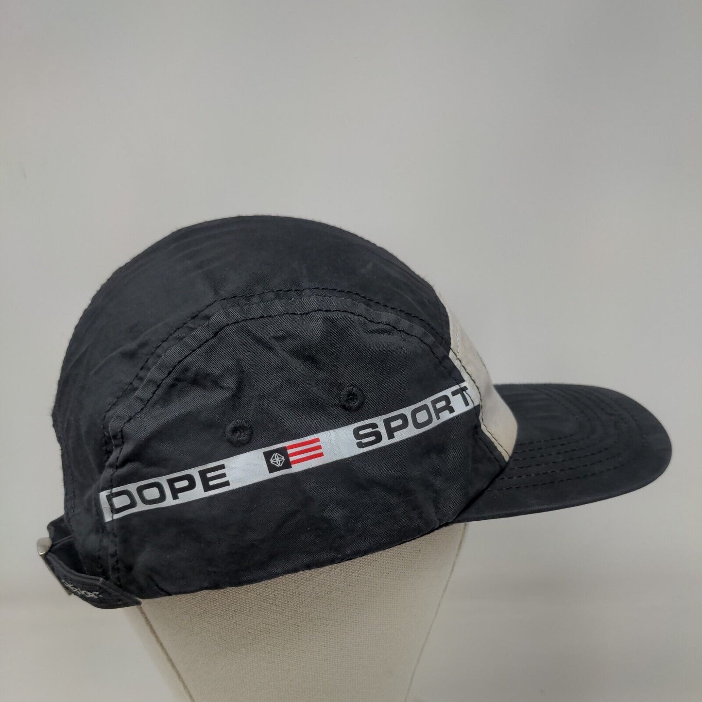 Sport Dope Slideback Hat Black White Adjustable Graphic Logo 100% Cotton