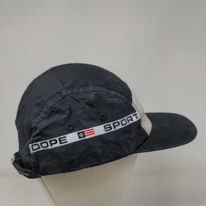 Sport Dope Slideback Hat Black White Adjustable Graphic Logo 100% Cotton