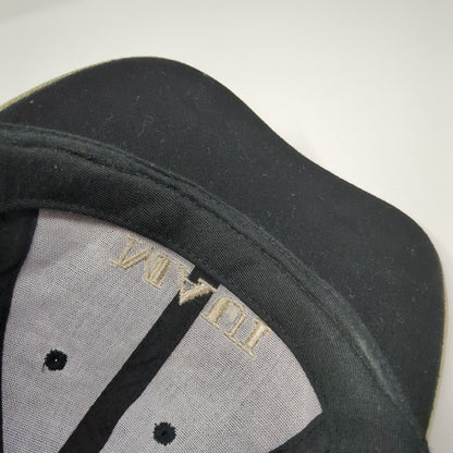 MAUI Slideback Hat Black One Size Adjustable Embroidered Vented Holes Surfware