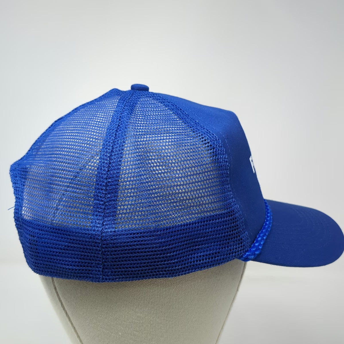 Port Authority Trucker Hat Blue One Size Corona Football Rope Mesh Snapback