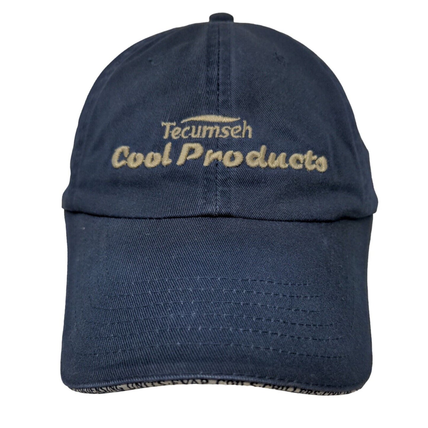 Tecumseh Cool Products Men's Slideback Hat Blue Adjustable Embroidered Logo