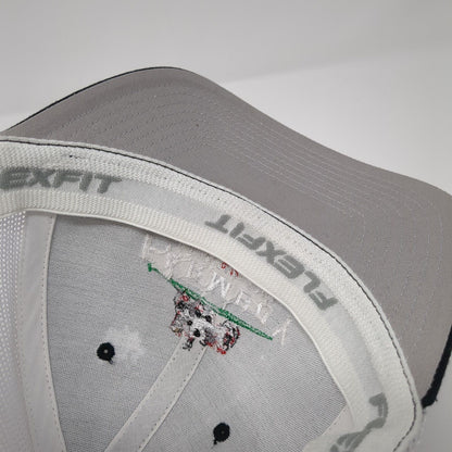 Farmboy American Fare Fitted Trucker Hat Black One Size Mesh Flexfit Yupoong