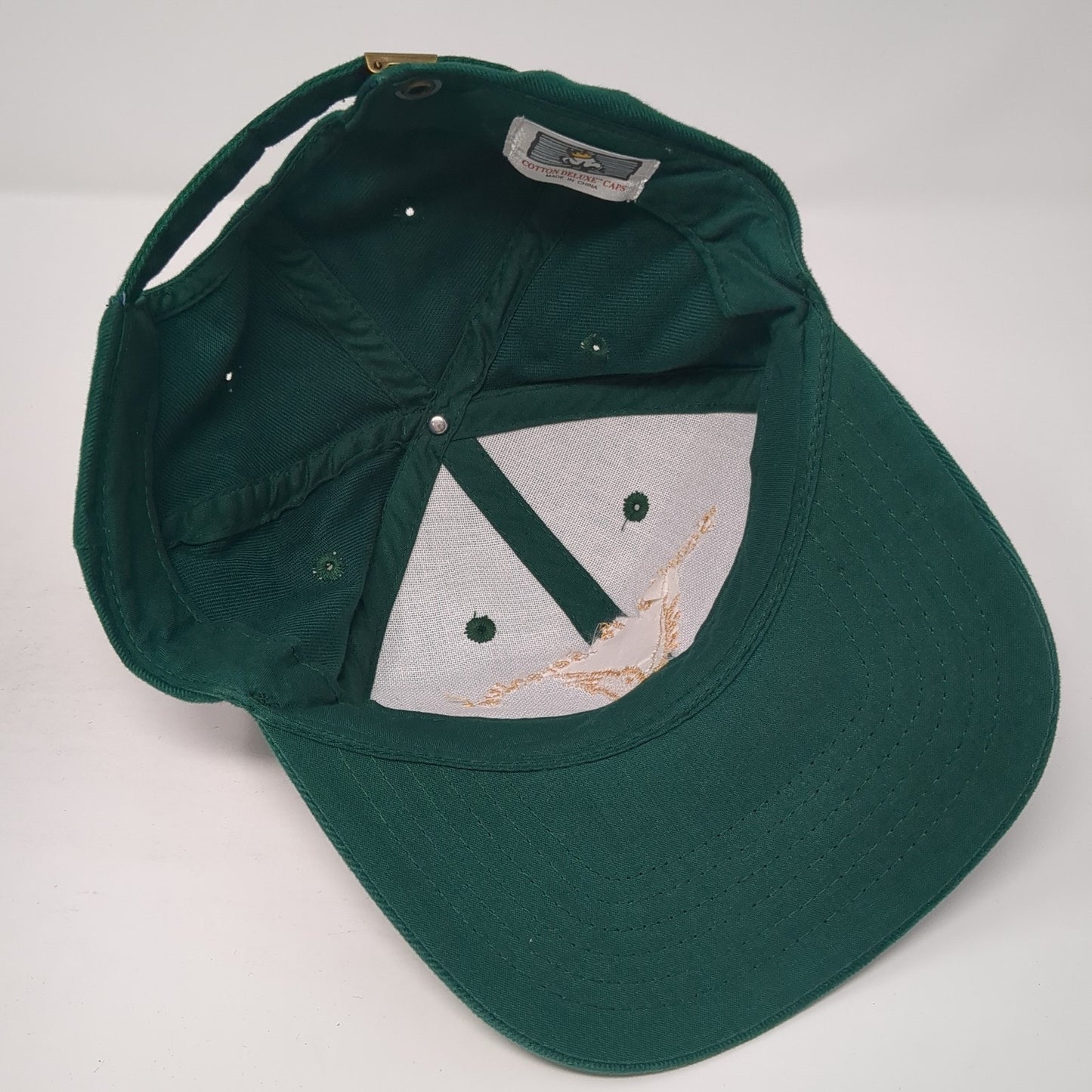 Soaring To Serenity Slideback Hat Green One Size Adjustable Cotton Deluxe