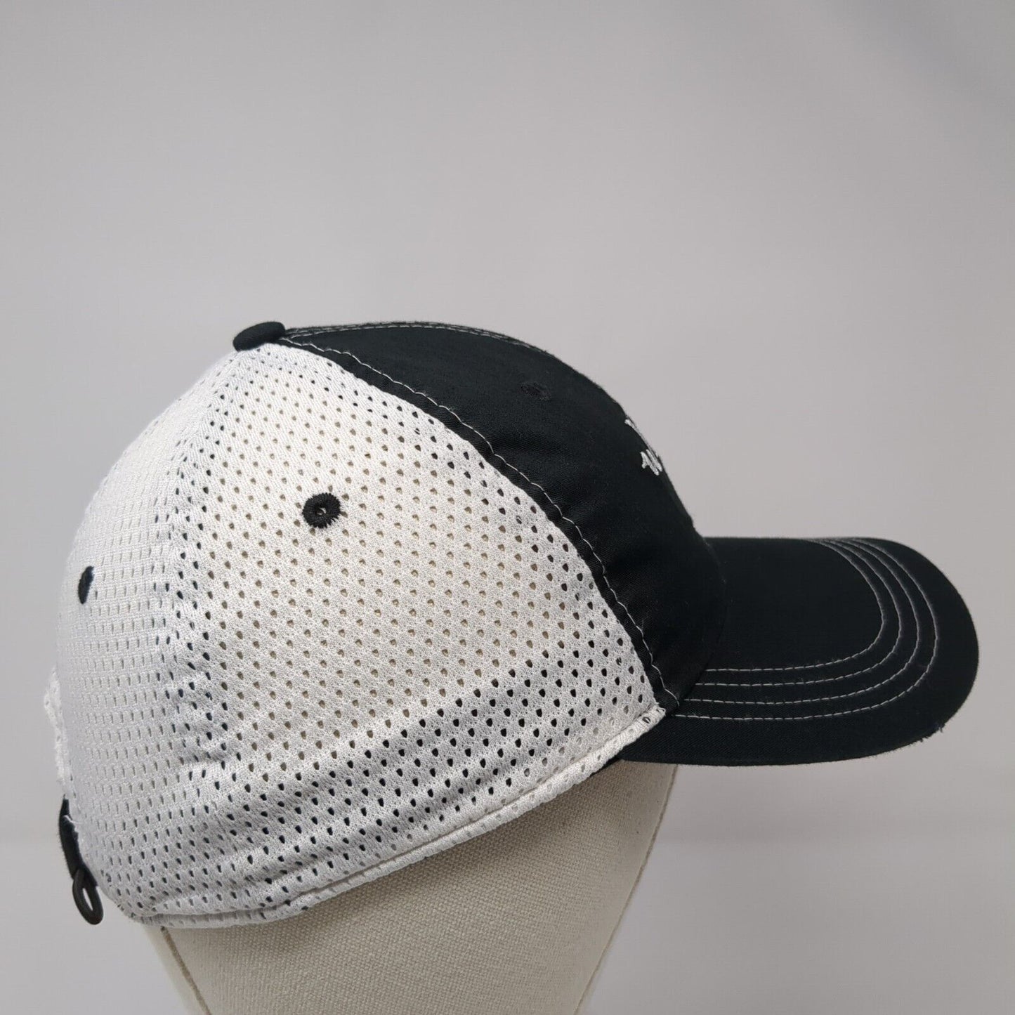 Whitetail Strapback Hat Black One Size Classic Cut Ahead Lightweight