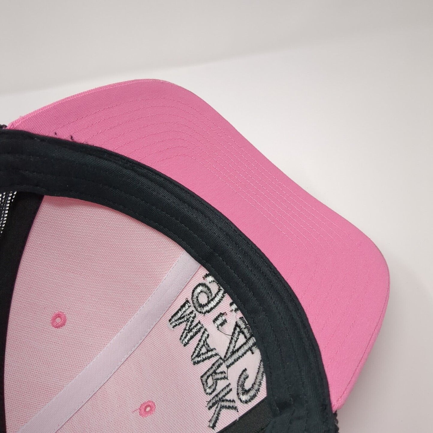 Mark 9:42 Snapback Trucker Hat Pink One Size Adjustable Mesh Back Richardson