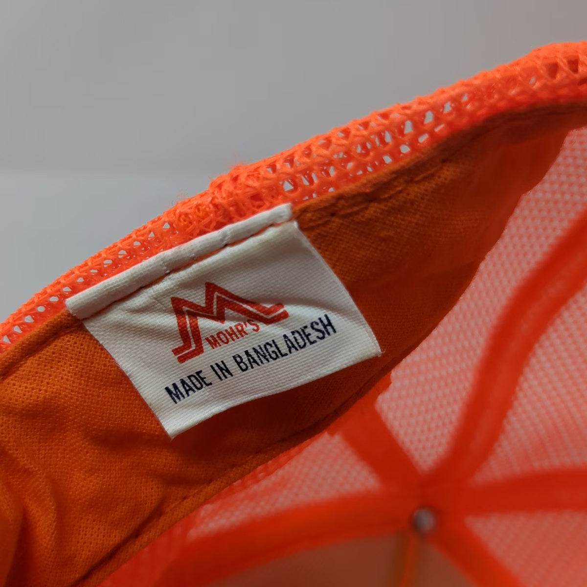 Mohr's Trucker Hat Orange One Size Idaho Transportation Department Mesh Snapback
