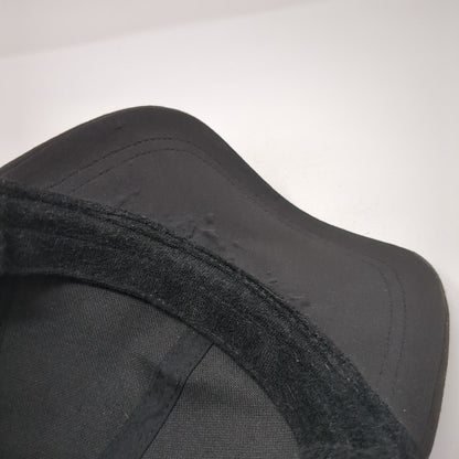 Unbranded Snapback Mesh Back Hat Black One Size Adjustable Solid Blank